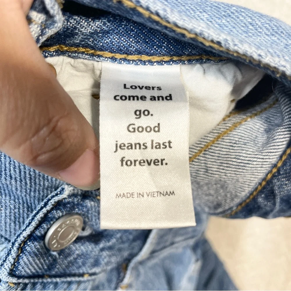 PacSun Patchwork High Waisted Straight Leg Jeans women’s size‎ 28